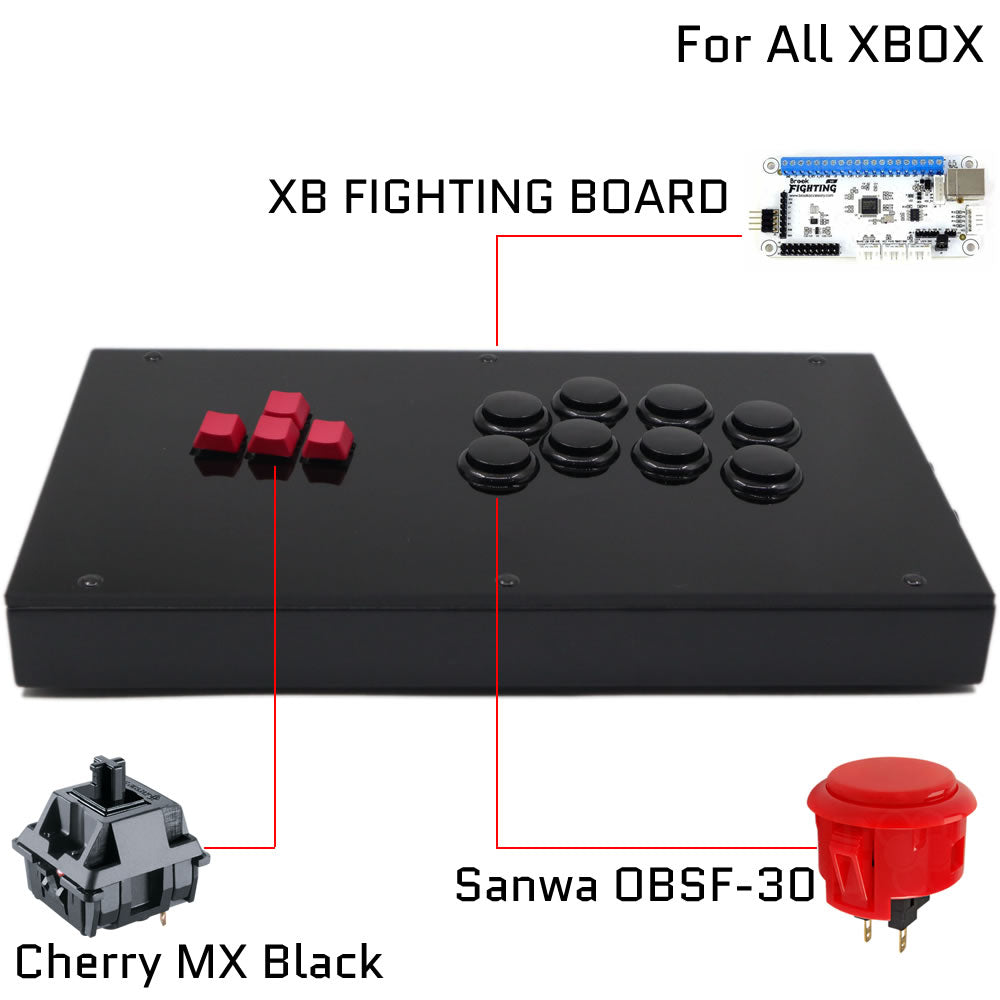 RAC-J800K Leverless Arcade Controller – Mechanical Keyboard All Button Fight Stick for PC/PS5/Xbox/Switch (Online Only)