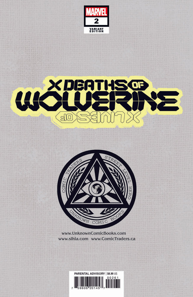 X Deaths Of Wolverine 2 Unknown Comics Ryan Stegman Exclusive Var (02/09/2022) (ONLINE ORDER ONLY)