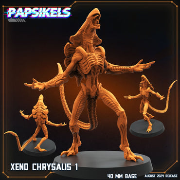 3D Printed Papsikels Xeno Chrysalis Set 28mm 32mm (Online Only)