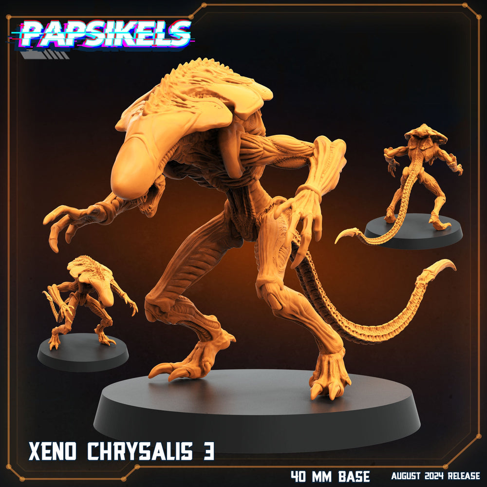 3D Printed Papsikels Xeno Chrysalis Set 28mm 32mm (Online Only)