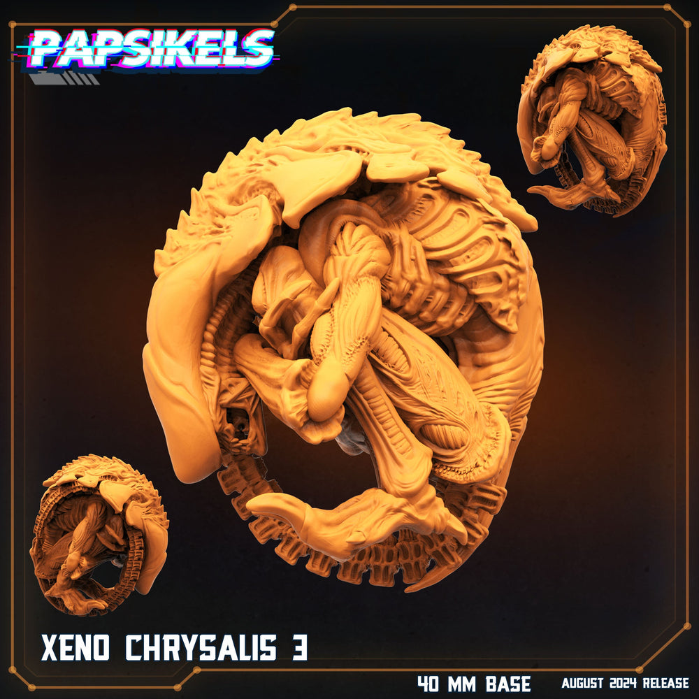 3D Printed Papsikels Xeno Chrysalis Set 28mm 32mm (Online Only)