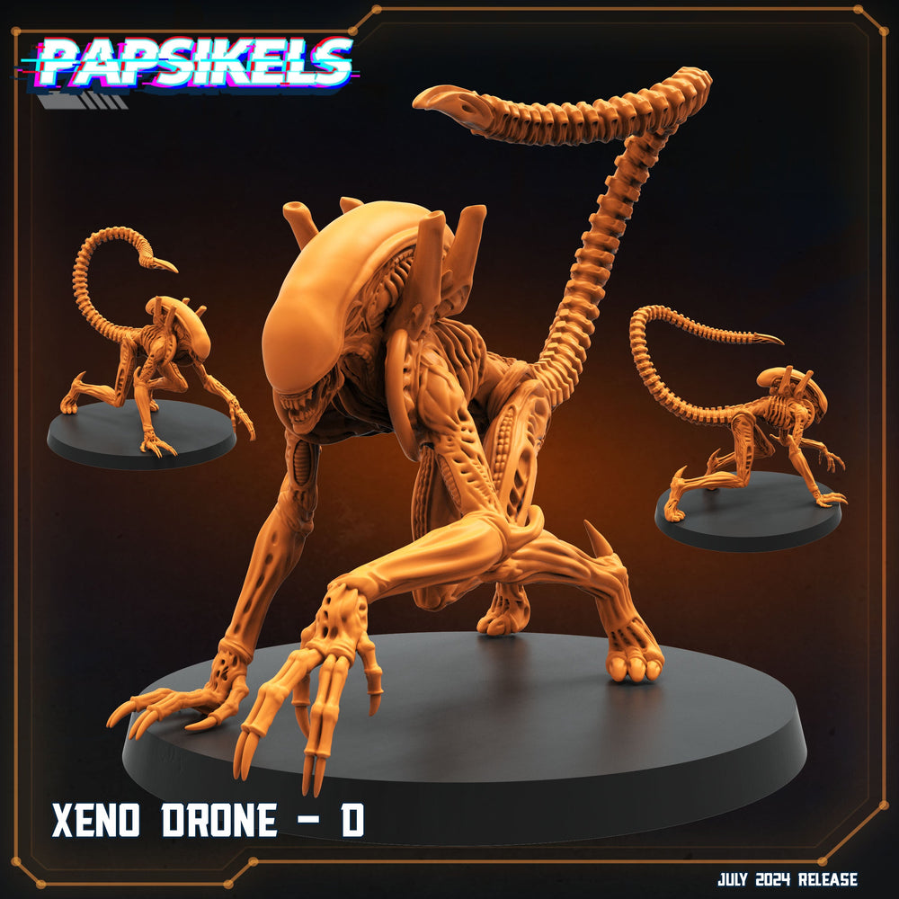 3D Printed Papsikels Xeno Drone Set July 2024 Scifi 28mm 32mm (Online Only)