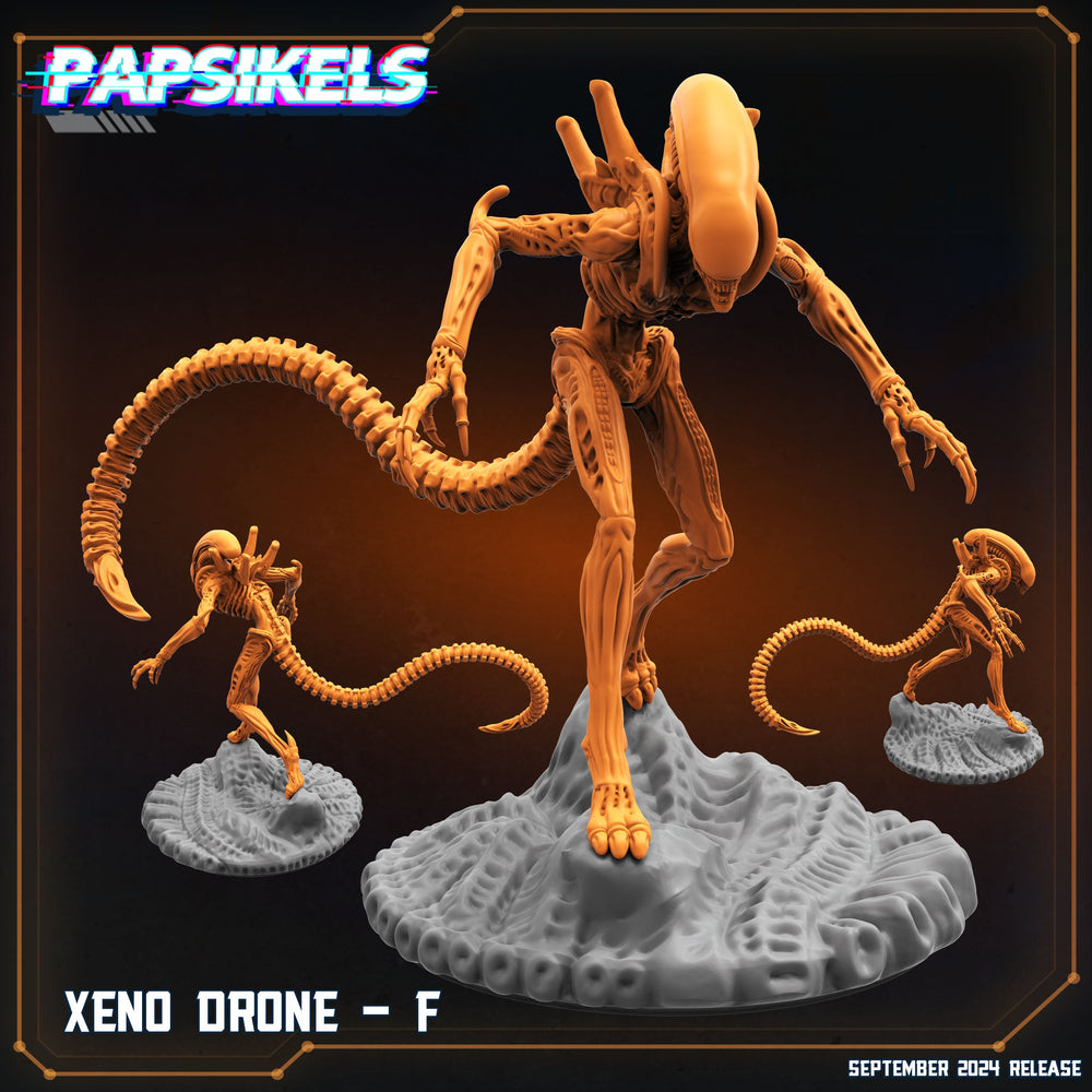 3D Printed Papsikels Xeno Drone F SEPTEMBER 2024 SCIFI 28mm 32mm (Online Only)