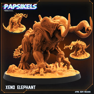3D Printed Papsikels Xeno Elephant 28mm 32mm (Online Only)