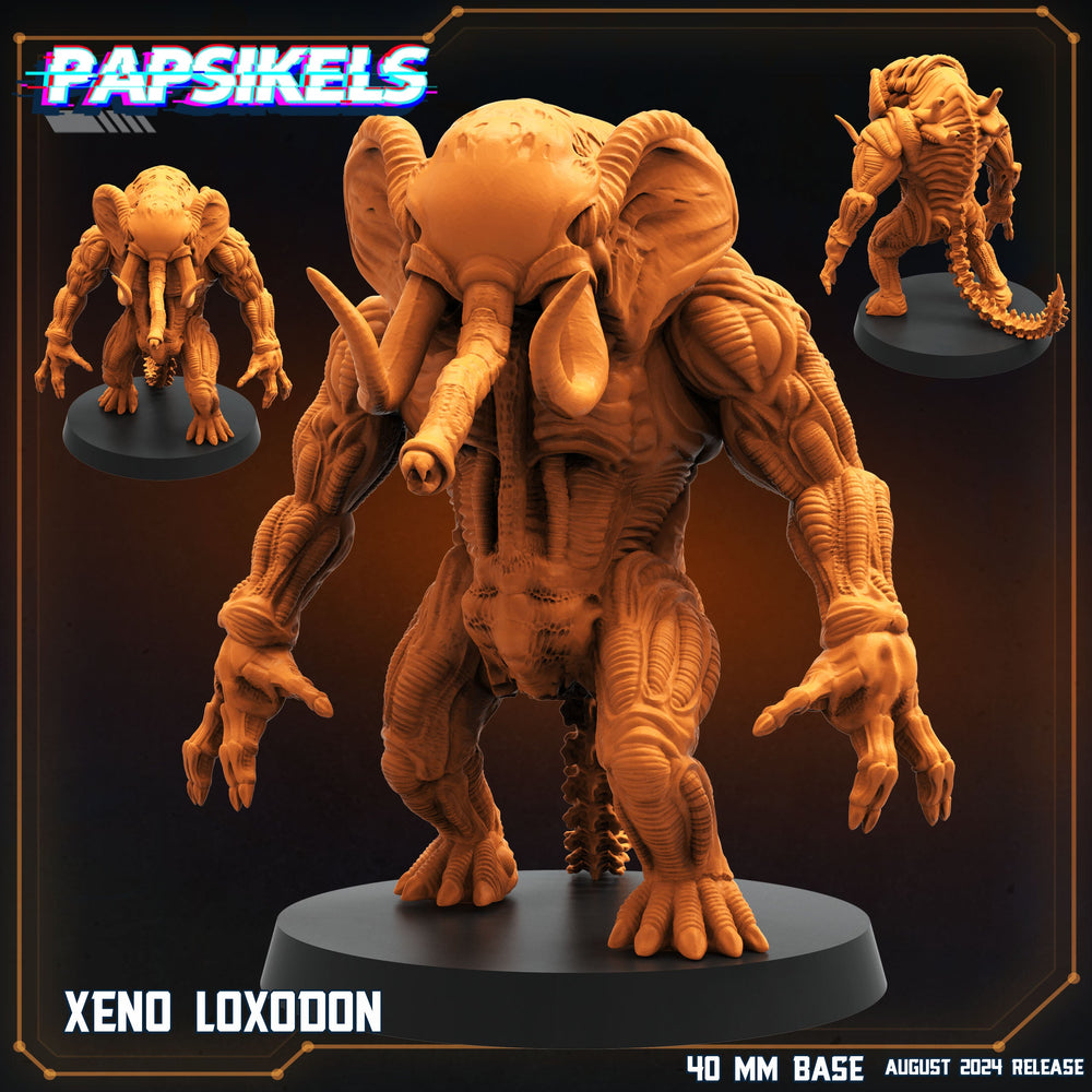 3D Printed Papsikels August 2024 Scifi Xeno Loxodon 28mm 32mm (Online Only)