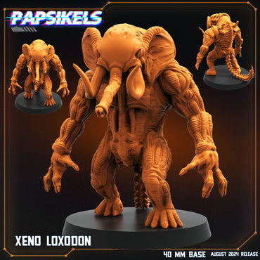 3D Printed Papsikels August 2024 Scifi Xeno Loxodon 28mm 32mm (Online Only)