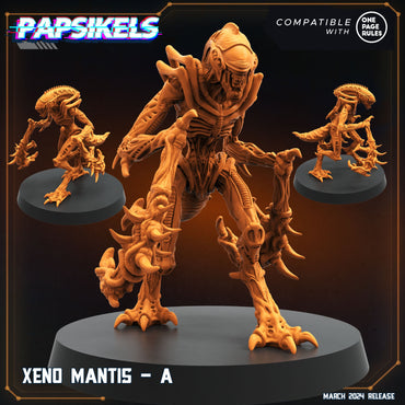 3D Printed Papsikels Xeno Mantis Set 28mm 32mm (Online Only)