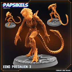 3D Printed Papsikels Xeno Predalien February 2025 Scifi 28mm 32mm (Online Only)