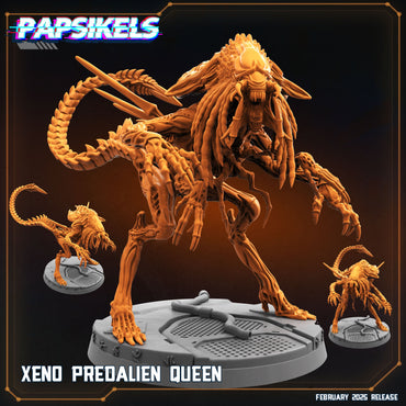 3D Printed Papsikels Xeno Predalien Queen February 2025 Scifi 28mm 32mm (Online Only)