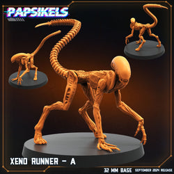 3D Printed Papsikels Xeno Runners Set SEPTEMBER 2024 SCIFI 28mm 32mm (Online Only)