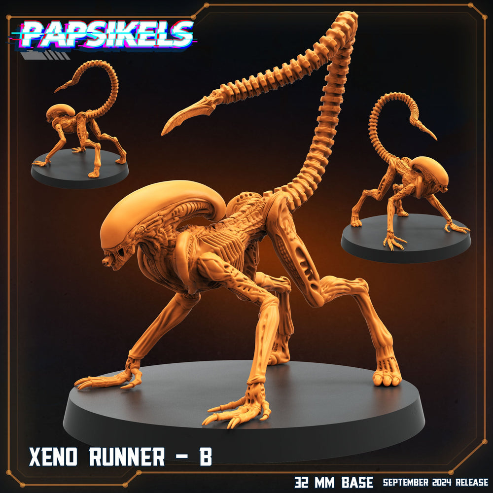 3D Printed Papsikels Xeno Runners Set SEPTEMBER 2024 SCIFI 28mm 32mm (Online Only)