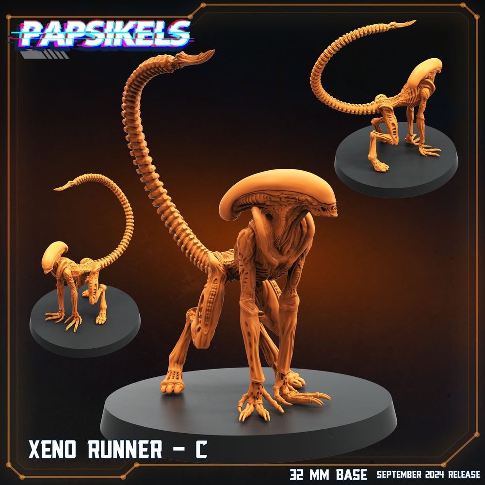 3D Printed Papsikels Xeno Runners Set SEPTEMBER 2024 SCIFI 28mm 32mm (Online Only)