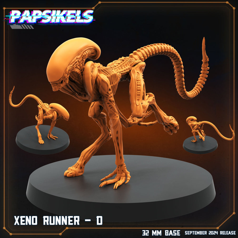 3D Printed Papsikels Xeno Runners Set SEPTEMBER 2024 SCIFI 28mm 32mm (Online Only)