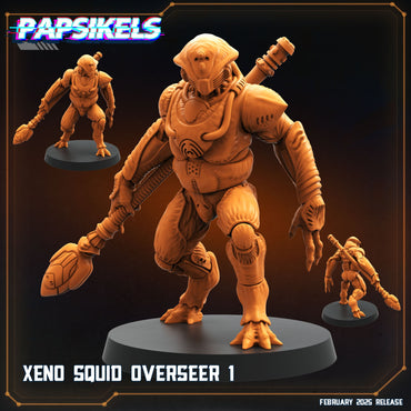 3D Printed Papsikels Xeno Squid Overseer February 2025 Scifi 28mm 32mm (Online Only)
