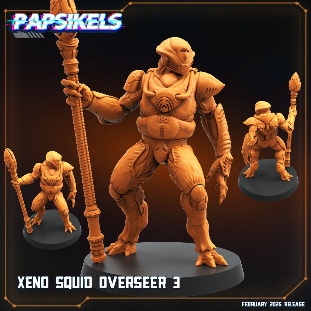 3D Printed Papsikels Xeno Squid Overseer February 2025 Scifi 28mm 32mm (Online Only)