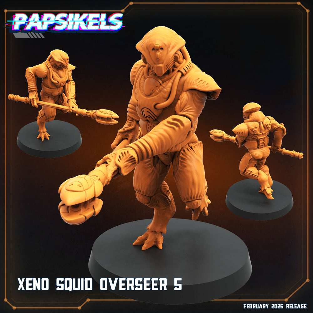 3D Printed Papsikels Xeno Squid Overseer February 2025 Scifi 28mm 32mm (Online Only)
