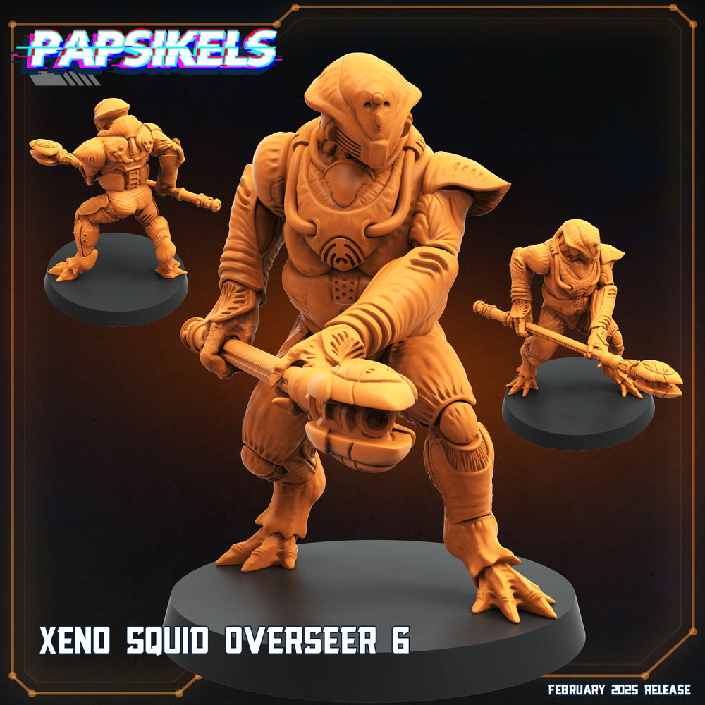 3D Printed Papsikels Xeno Squid Overseer February 2025 Scifi 28mm 32mm (Online Only)
