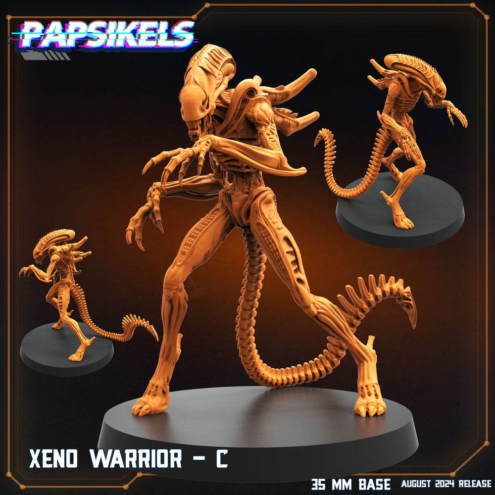3D Printed Papsikels Xeno Warrior Set August 2024 Scifi 28mm 32mm (Online Only)