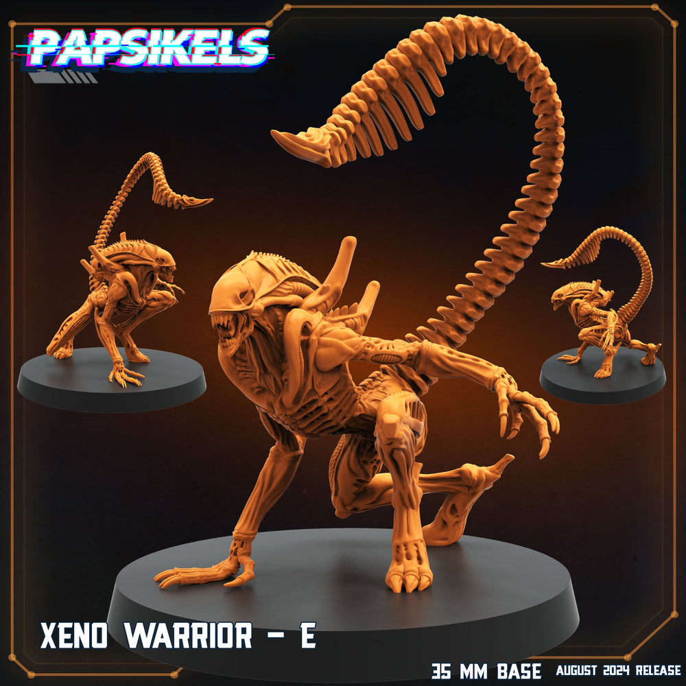 3D Printed Papsikels Xeno Warrior Set August 2024 Scifi 28mm 32mm (Online Only)