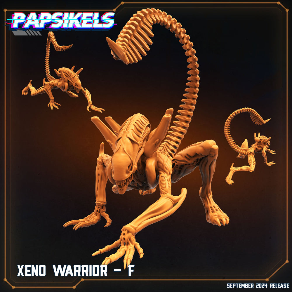 3D Printed Papsikels Xeno Warrior F SEPTEMBER 2024 SCIFI 28mm 32mm (Online Only)