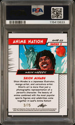 Graded 2024 Leaf Web Exclusives Malik Nabers #37 Anime Nation Series 2 Blue /75 Football Card PSA 7 Near Mint (ONLINE ORDER ONLY)
