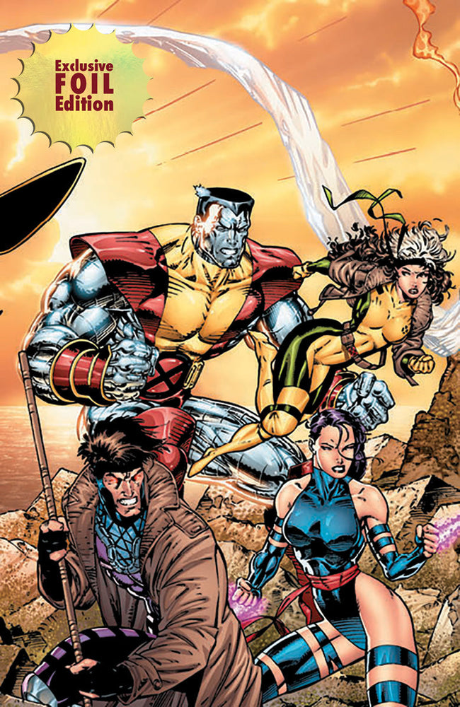 [4 PACK 🚨 Limited Edition! 🚨] [FOIL] X-Men 1991 #1 Facsimile Edition Unknown Comics Jim Lee Exclusive Connecting Cover PREMIUM Var (02/12/2025) (ONLINE ORDER ONLY)