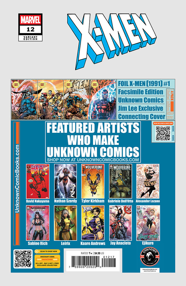 X-Men #12 Unknown Comic Tyler Kirkham Connecting Cover Exclusive Var (02/26/2025) (ONLINE ORDER ONLY)