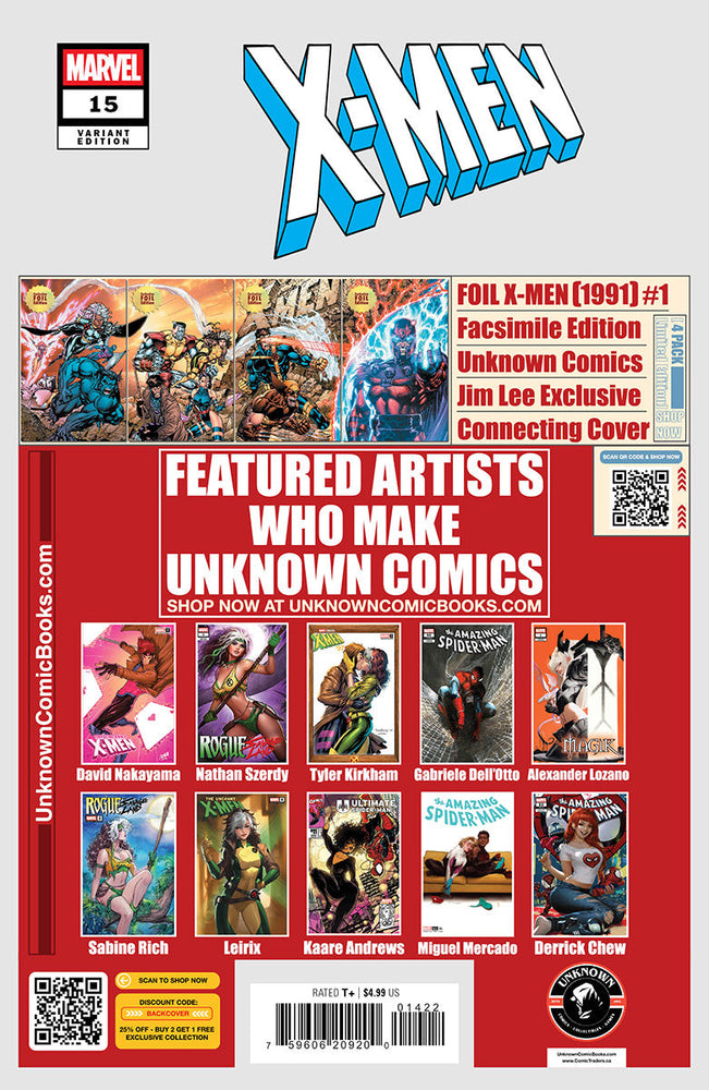X-Men #15 Unknown Comics Miguel Mercado Exclusive Var (04/23/2025) (ONLINE ORDER ONLY)