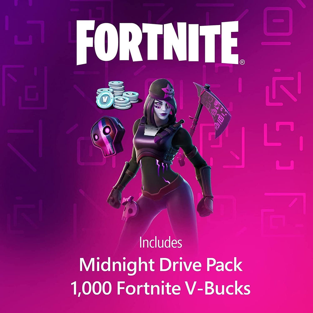Xbox Series S Fortnite & Rocket League Bundle with Midnight Drive Pack, 1,000 V-Bucks, and 1,000 Rocket League Credits (Online Order Only)