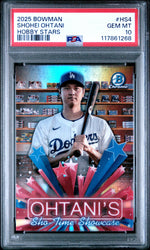 Graded 2025 Topps Bowman Shohei Ohtani #HS4 Hobby Stars Baseball Card PSA 10 Gem Mint (ONLINE ORDER ONLY)