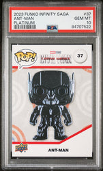 2023 UPPER DECK FUNKO POP MARVEL  ANTMAN PLATINUM #37  PSA 10 (Online Order Only)