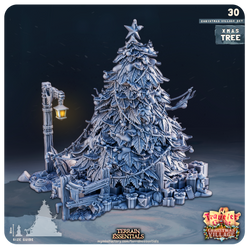 3D Printed Cast n Play Christmas Village Terrain Set 28mm 32mm D&D (Online Only)