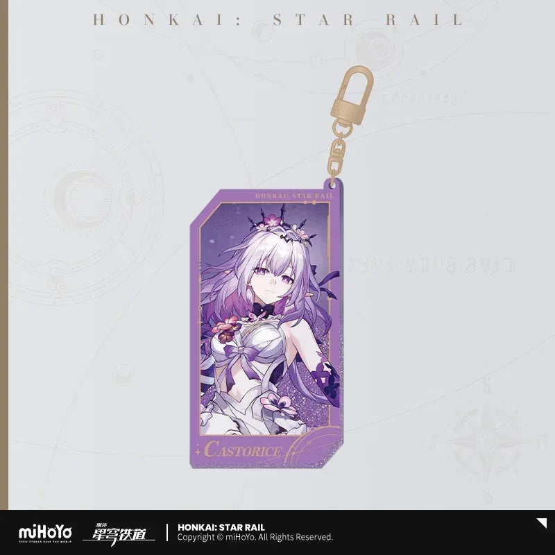 Honkai: Star Rail Invitation From The Stellar Series Glitter Quicksand Acrylic Keychain