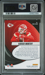 Graded 2024 Panini Donruss Xavier Worthy #VORXWO Vortex Rookie RC Football Card PSA 10 Gem Mint (ONLINE ORDER ONLY)