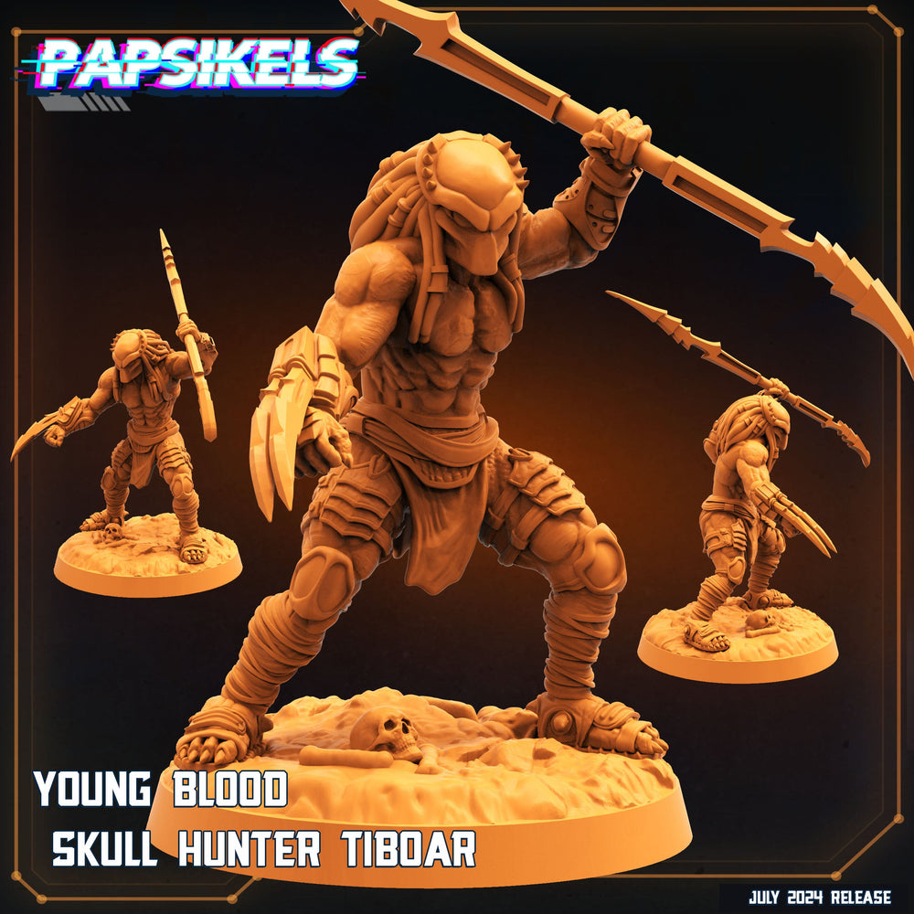 3D Printed Papsikels Young Blood Skull Hunter Tiboar 28mm 32mm (Online Only)