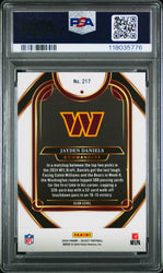 Graded 2024 Panini Select Jayden Daniels #217 Rookie RC Football Card PSA 10 Gem Mint (ONLINE ORDER ONLY)