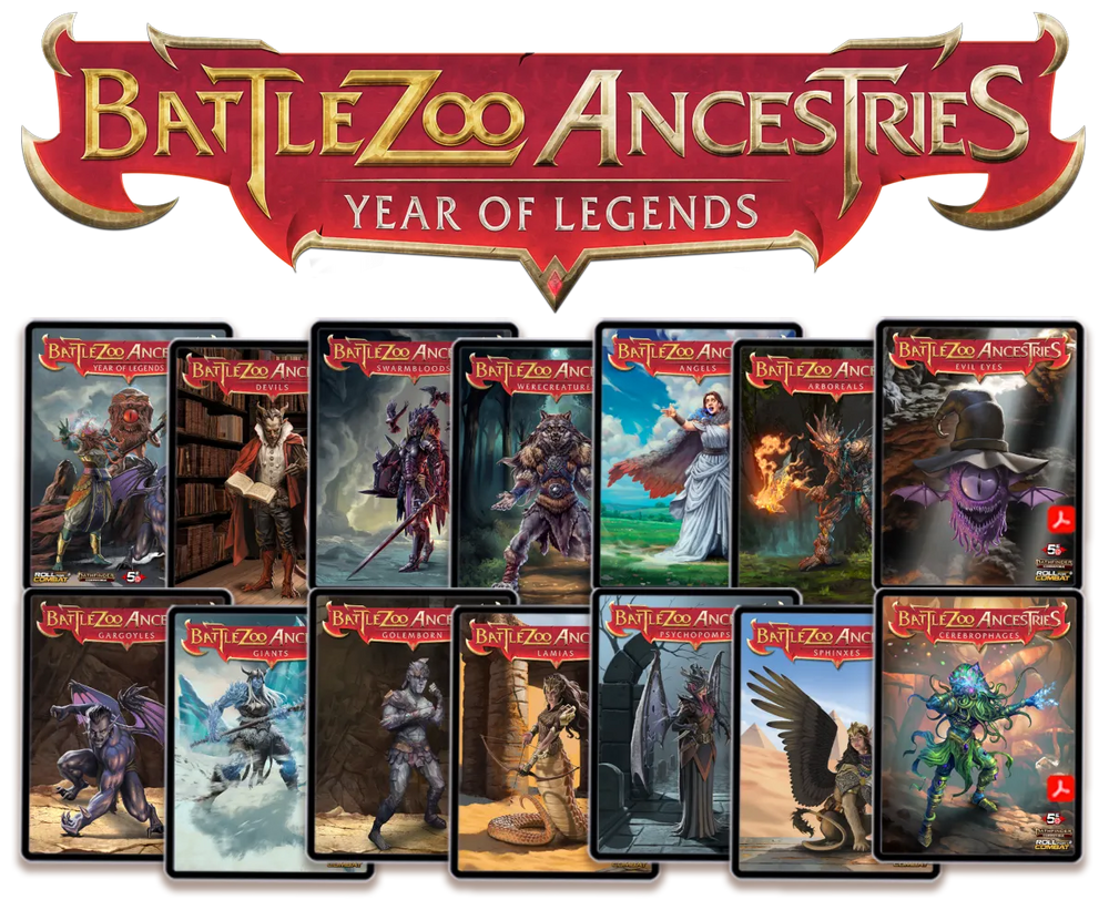 Battlezoo Ancestries: Year of Legends PDF & Foundry VTT (Online Order Only)