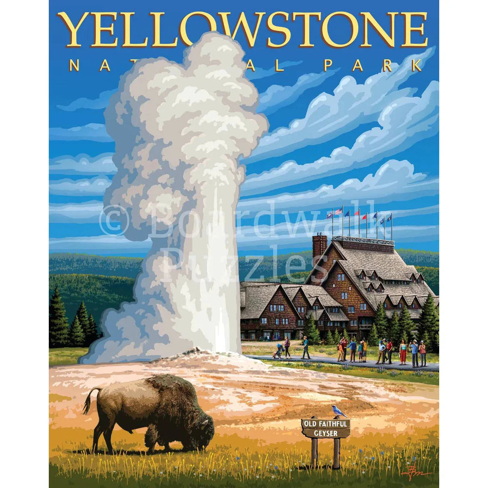 Yellowstone National Park 500 Piece Jigsaw Puzzle Boardwalk (ONLINE ORDER ONLY)