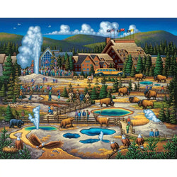 Yellowstone Old Faithful 210 Piece Jigsaw Puzzle Dowdle (ONLINE ORDER ONLY)
