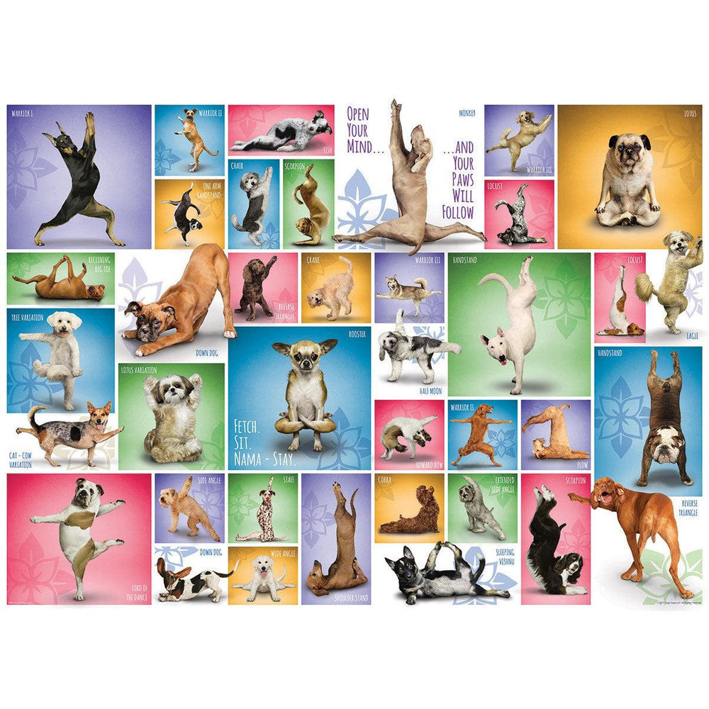 Yoga Dogs 1000 Piece Jigsaw Puzzle Eurographics (ONLINE ORDER ONLY)