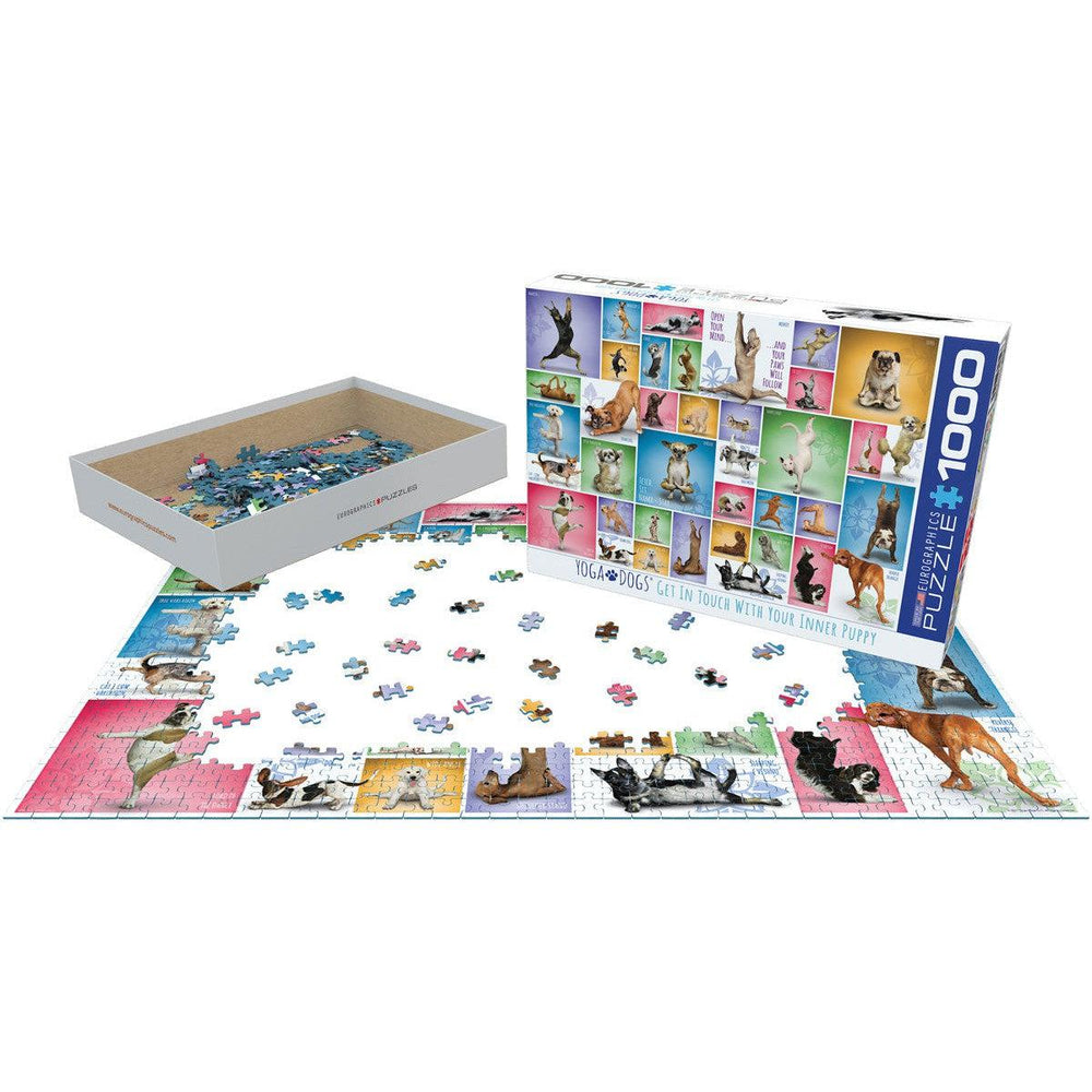 Yoga Dogs 1000 Piece Jigsaw Puzzle Eurographics (ONLINE ORDER ONLY)