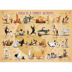 Yoga is a Family Activity 500 Piece Jigsaw Puzzle Eurographics (ONLINE ORDER ONLY)