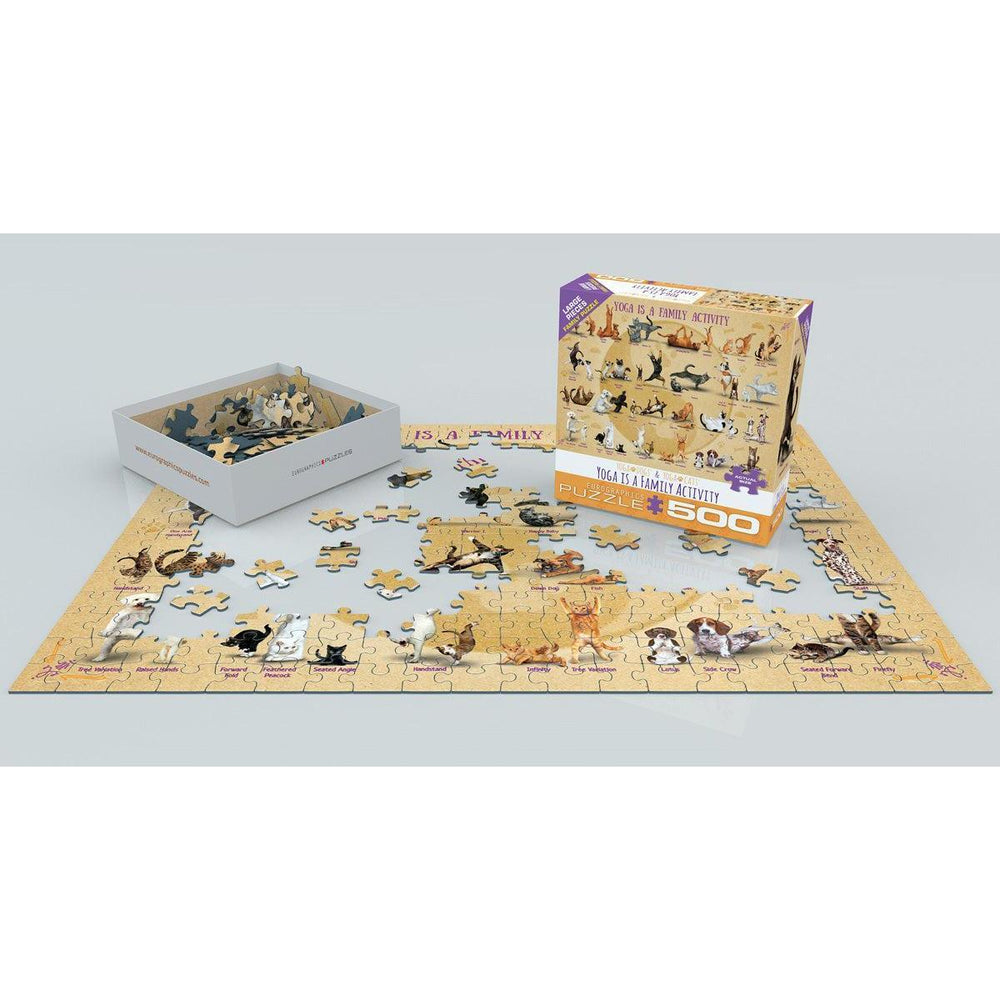 Yoga is a Family Activity 500 Piece Jigsaw Puzzle Eurographics (ONLINE ORDER ONLY)