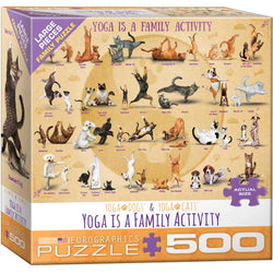 Yoga is a Family Activity 500 Piece Jigsaw Puzzle Eurographics (ONLINE ORDER ONLY)