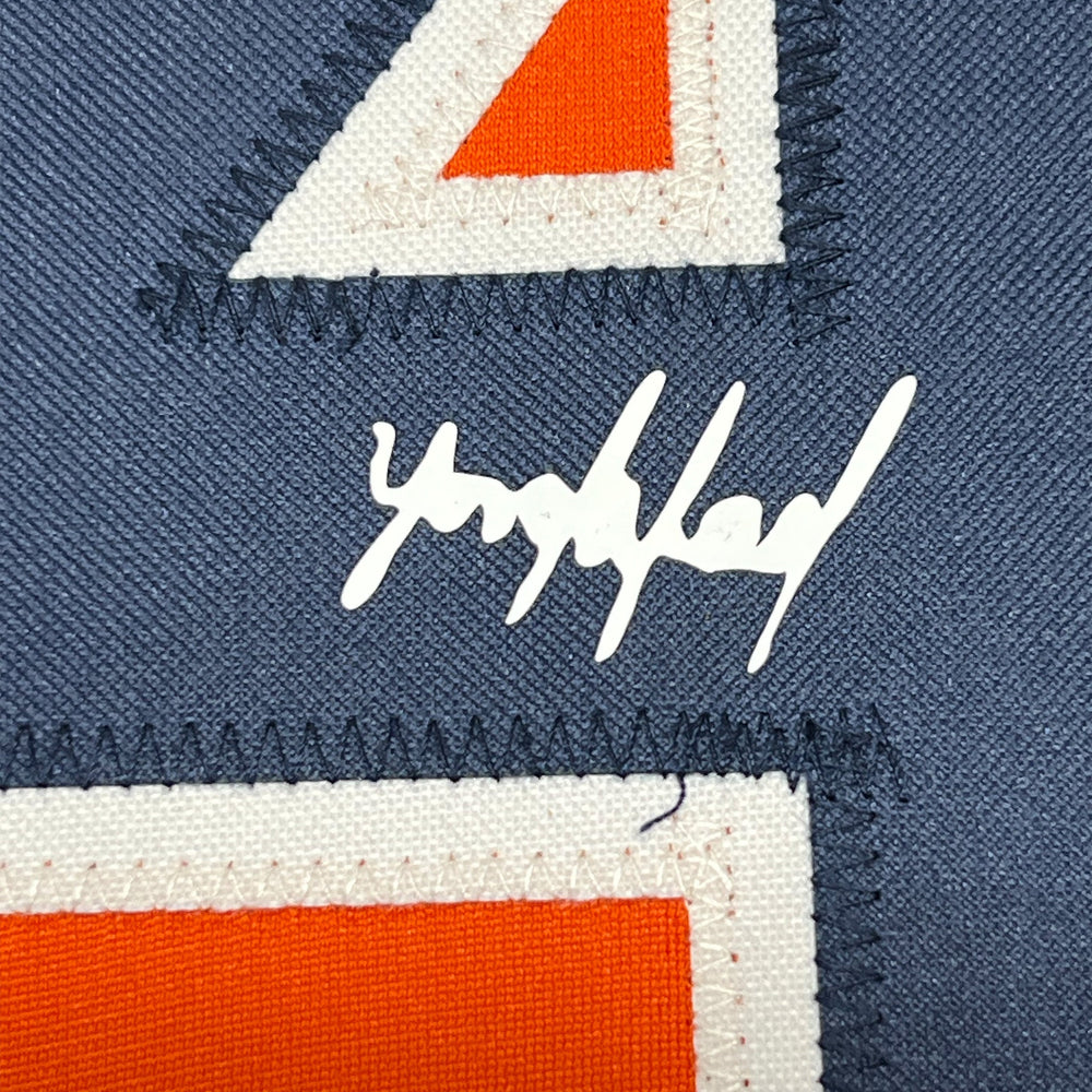 Framed Facsimile Autographed Yordan Alvarez 35x39 Houston Orange Reprint Laser Auto Baseball Jersey (ONLINE ORDER ONLY)
