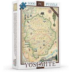 Yosemite National Park 1000 Piece Jigsaw Puzzle Xplorer Maps (ONLINE ORDER ONLY)