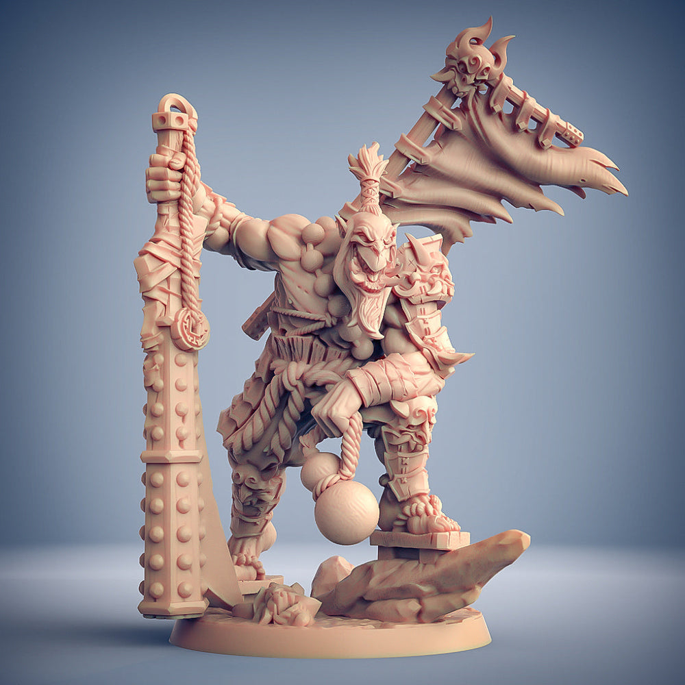 3D Printed Artisan Guild Yoshigruzu the Clan Leader Oni Clan 28mm 32mm (Online Only)