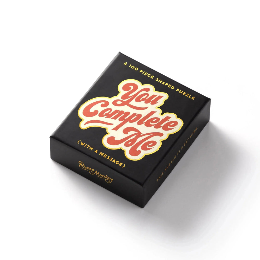 You Complete Me 100 Piece Mini Jigsaw Puzzle Brass Monkey (ONLINE ORDER ONLY)