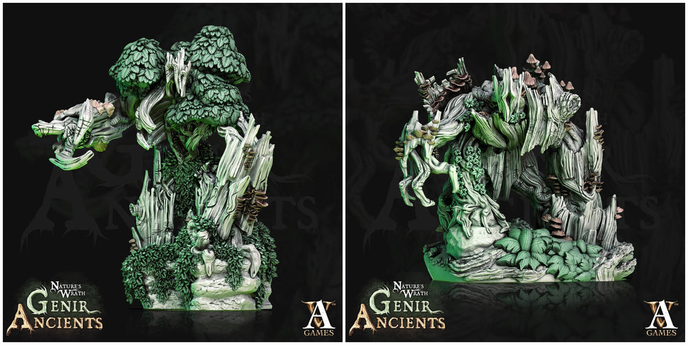 3D Printed Archvillain Games Nature's Wrath Genir Ancients - Young Treants 28mm 32mm D&D (Online Only)