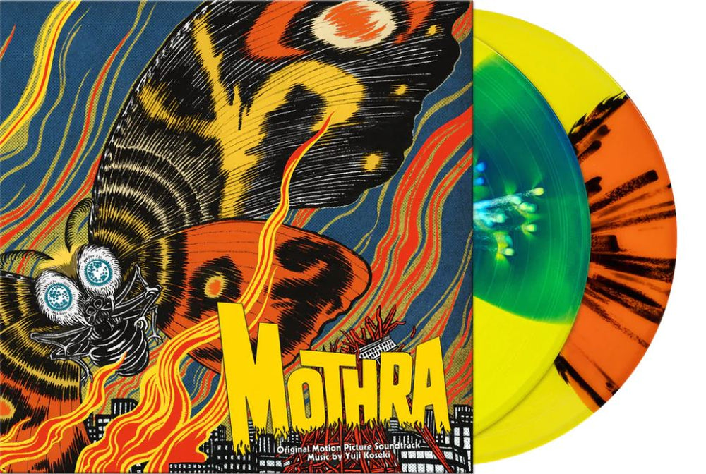 Mothra Original Motion Picture Soundtrack (180g, 2LP, Art Print, Yellow Splatter Vinyl) [Vinyl] (ONLINE ORDER ONLY)